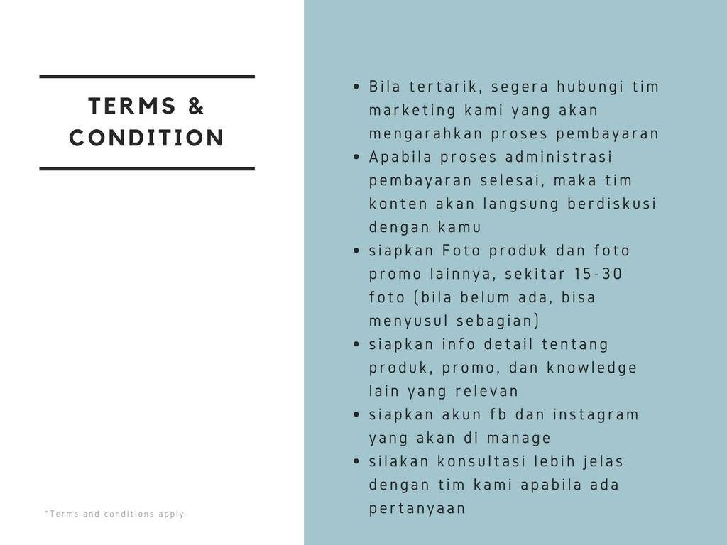 term and condition jasa sosial media all in